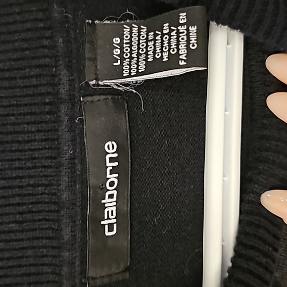 Liz Claiborne vintage Argyle Long sleeve - Picture 2 of 3